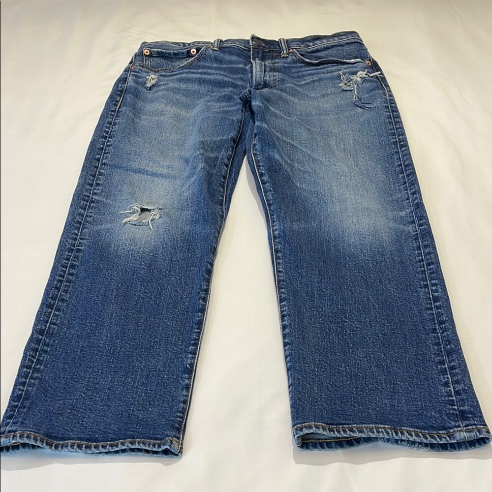 AMERICAN EAGLE SIZE 31-30 Men's Blue Distressed Jeans